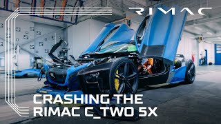 CRASHING THE RIMAC NEVERA HYPERCAR 5X [upl. by Ahsienom]