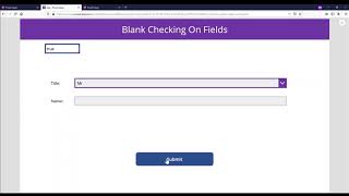 PowerApps Blank Field Error Checking [upl. by Hulda]