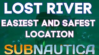 The Easiest And Safest Way To Get Into The Lost River In Subnautica  Lost River Safe Entrance  HD [upl. by Hafler]