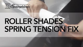 SPRINGBLINDS Roller Shades Spring Tension Fix [upl. by Halludba290]