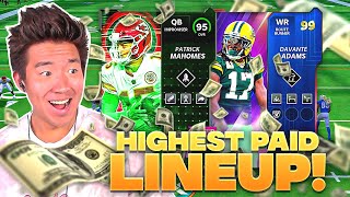 HIGHEST PAID NFL PLAYERS Lineup Madden 22 [upl. by Tat159]