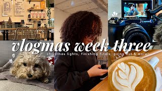 christmas lights finishing finals going out amp more ♡₊˚ vlogmas week three  aliyah simone [upl. by Yvonne]