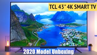 TCL 43quot AI 4K Ultra HD Smart Android LED TV Unboxing Features Apps [upl. by Iyre207]