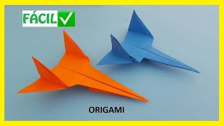 👉🏽 Cómo hacer un AVIÓN ✈ de papel FÁCIL ✅  Aviones de Origami PASO A PASO [upl. by Narahs]