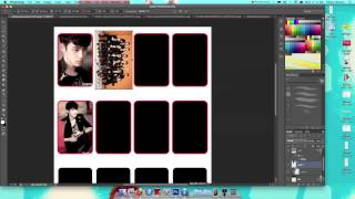 How to make photocards with Photoshop [upl. by Lirva]