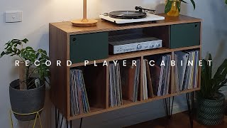 Midcentury Modern Record Player Cabinet  DIY Build [upl. by Aimaj]