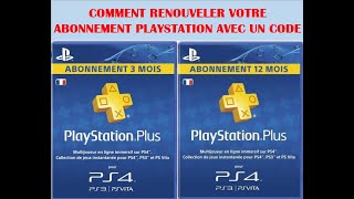 Comment activer son abonnement playstation plus avec un code [upl. by Inalem]