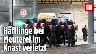 Gefängnismeuterei Polizei stürmt Knast in Thüringen  JVA Untermaßfeld [upl. by Abisha]