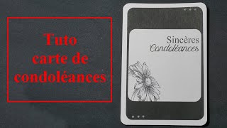 Tuto carte de condoléances [upl. by Kazmirci672]