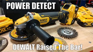 DEWALT POWER DETECT 20V XR Brushless 5quot Angle Grinder Review DCG415W1 [upl. by Dace]