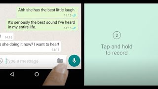 How to Send a Voice Message  WhatsApp [upl. by Alake440]