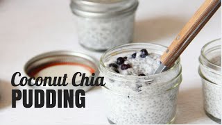 Coconut Chia Pudding  Vegan [upl. by Oicapot471]