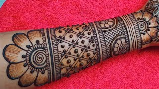 Very Easy Hand Mehendi Design Tutorial  Draw This Lovely Heena art [upl. by Assetnoc460]