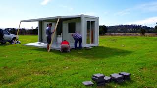 Expandable container house in AU [upl. by Ailb]