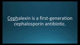 How to pronounce cephalexin Keflex Memorizing Pharmacology Flashcard [upl. by Hessler792]