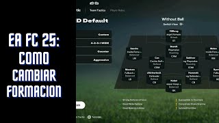 COMO CAMBIAR la FORMACION en EA FC 25 ULTIMATE TEAM [upl. by Gwynne]