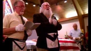 HK Hubbard  Masonic Funeral Ceremony Freemasons [upl. by Procora]