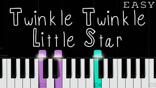 Twinkle Twinkle Little Star  EASY Piano Tutorial [upl. by Akiehsal]