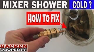 HOW TO Replace a Bristan Shower Cartridge  Fix a COLD Mixer shower in minutes [upl. by Yreme]